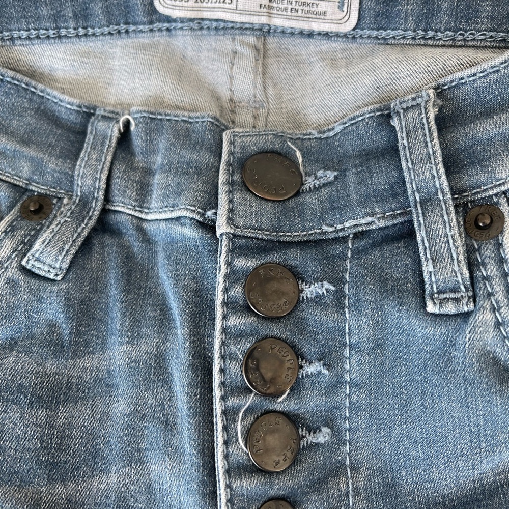 Free People raw hem skinny jeans